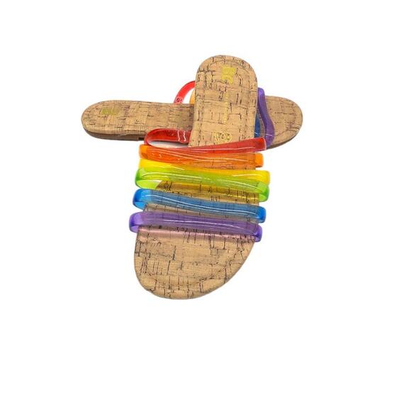 BC Footwear Shoes - BC FOOTWEAR For You II Multi Color Rainbow  Sandals 6.5 Women's